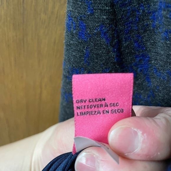 Betsey Johnson size 6 blue and gray plaid midi dress - Picture 9 of 10